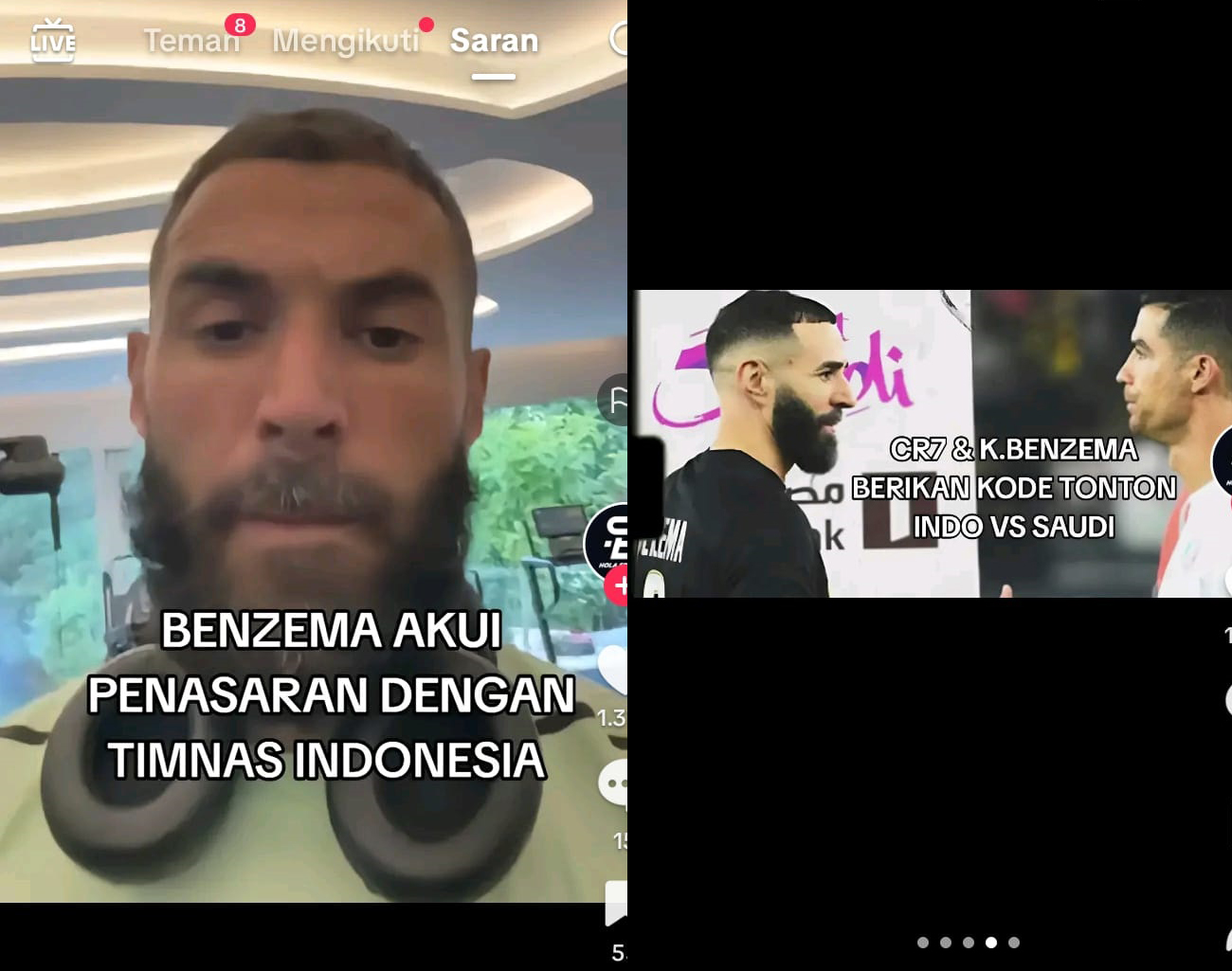 Cristiano Ronaldo-Karim Benzema, 2 Pemain Hebat Tonton Indonesia vs Arab Saudi, Kualifikasi Piala Dunia 2026