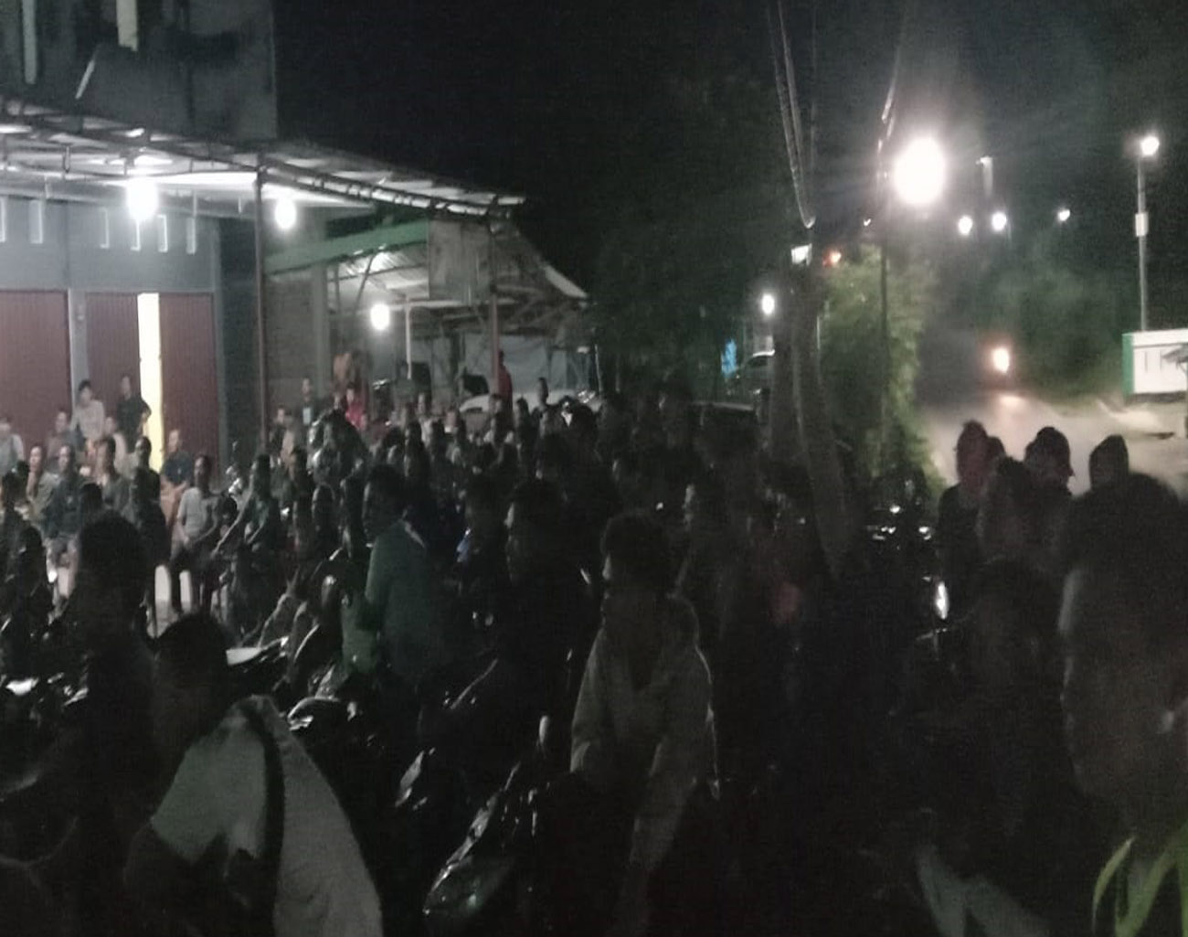 Ramainya Nobar Piala Asia U-23 2024 di Depan Rumah Kades Tanjung Payang Lahat Selatan, Indonesia vs Uzbekistan