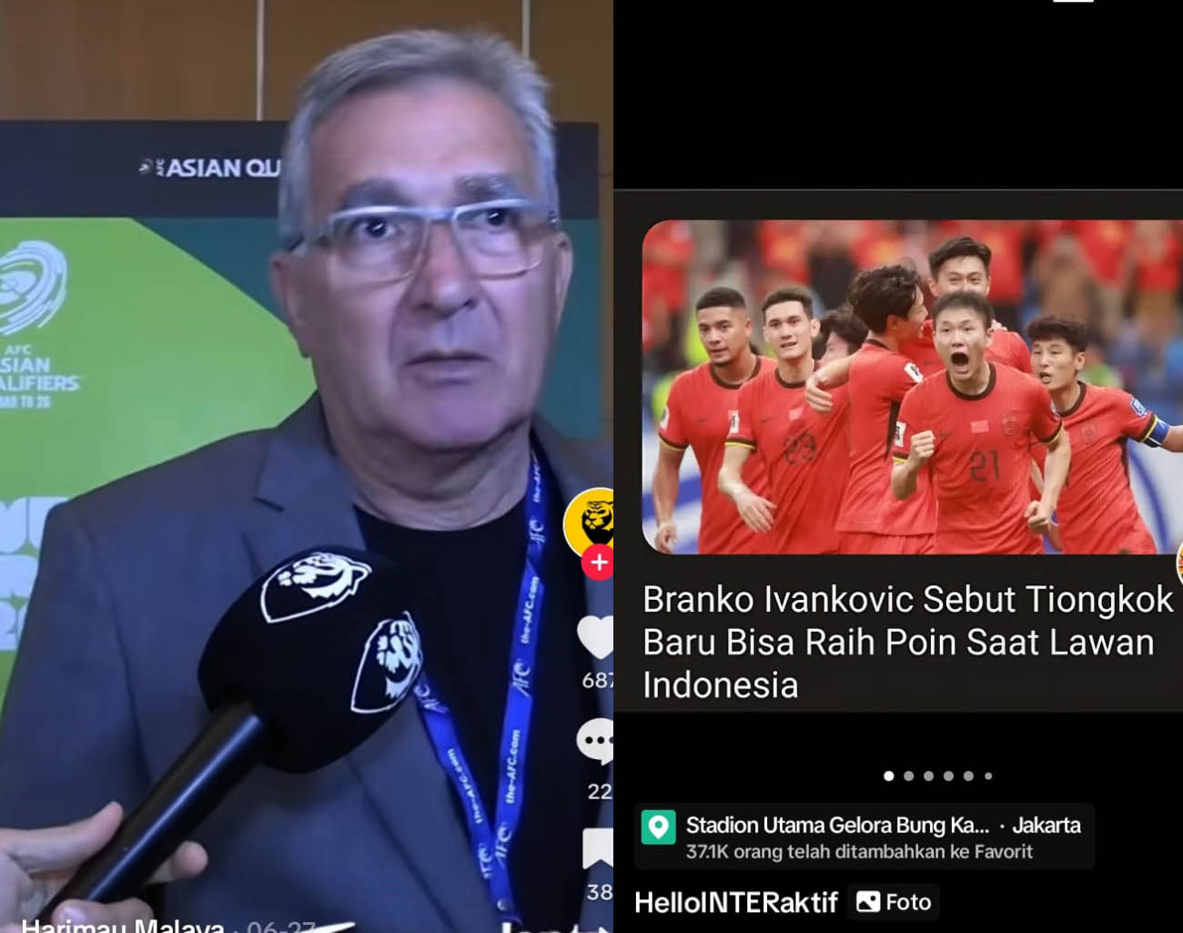 Branko Ivankovic Mundur, Indonesia Kalahkan China, Malu Berada di Dasar Klasemen, Kualifikasi Piala Dunia 2026