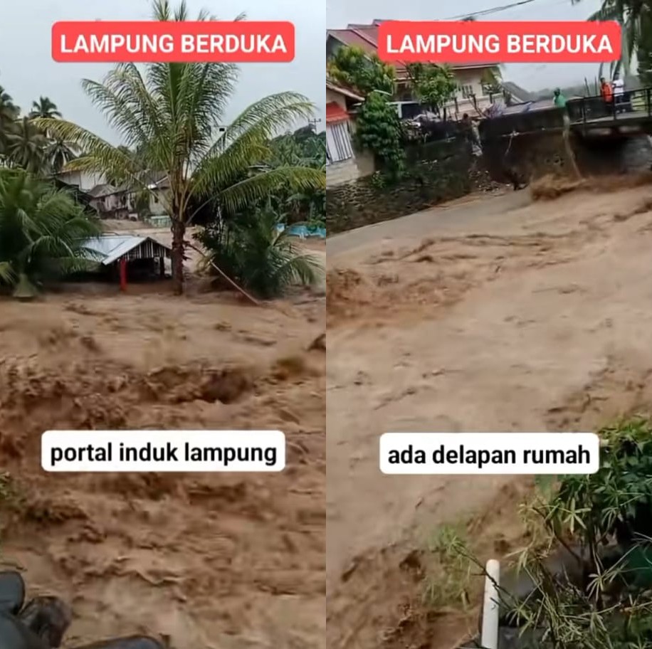 Hoax, Konten Portal Induk Lampung Diterpa Banjir, Netizen Caci Habis habisan