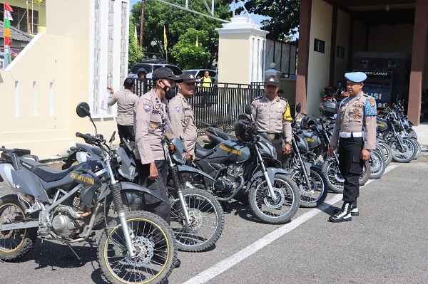 Pengecekan Ranmor R2 Bhabinkamtibmas Polres Lahat