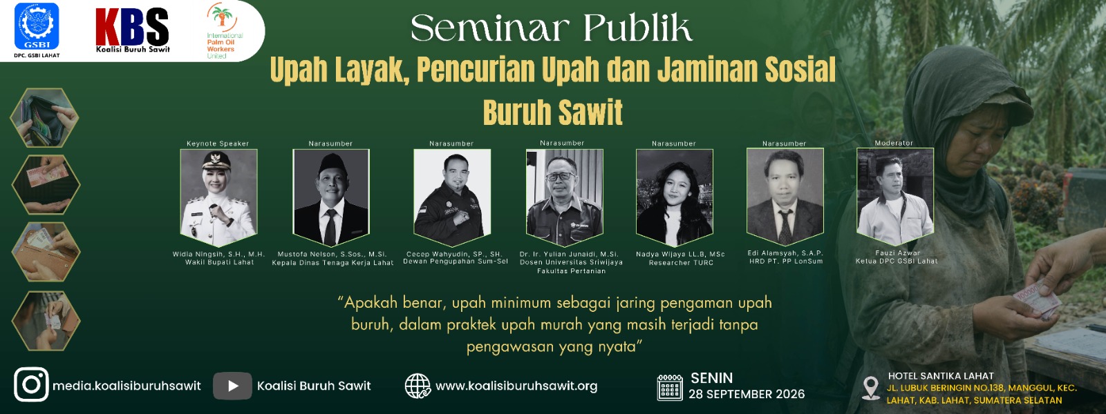 Koalisi Buruh Sawit Soroti Persoalan Upah, PHK dan Jaminan Sosial