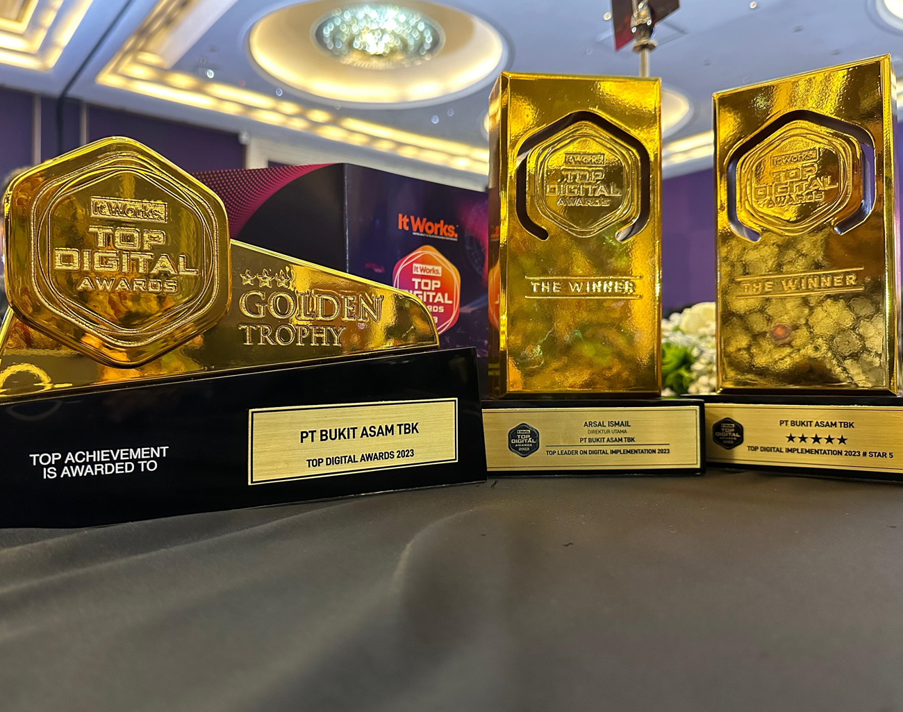Sabet 3 Penghargaan, Bukit Asam (PTBA) Cetak Prestasi di Top Digital Awards 2023