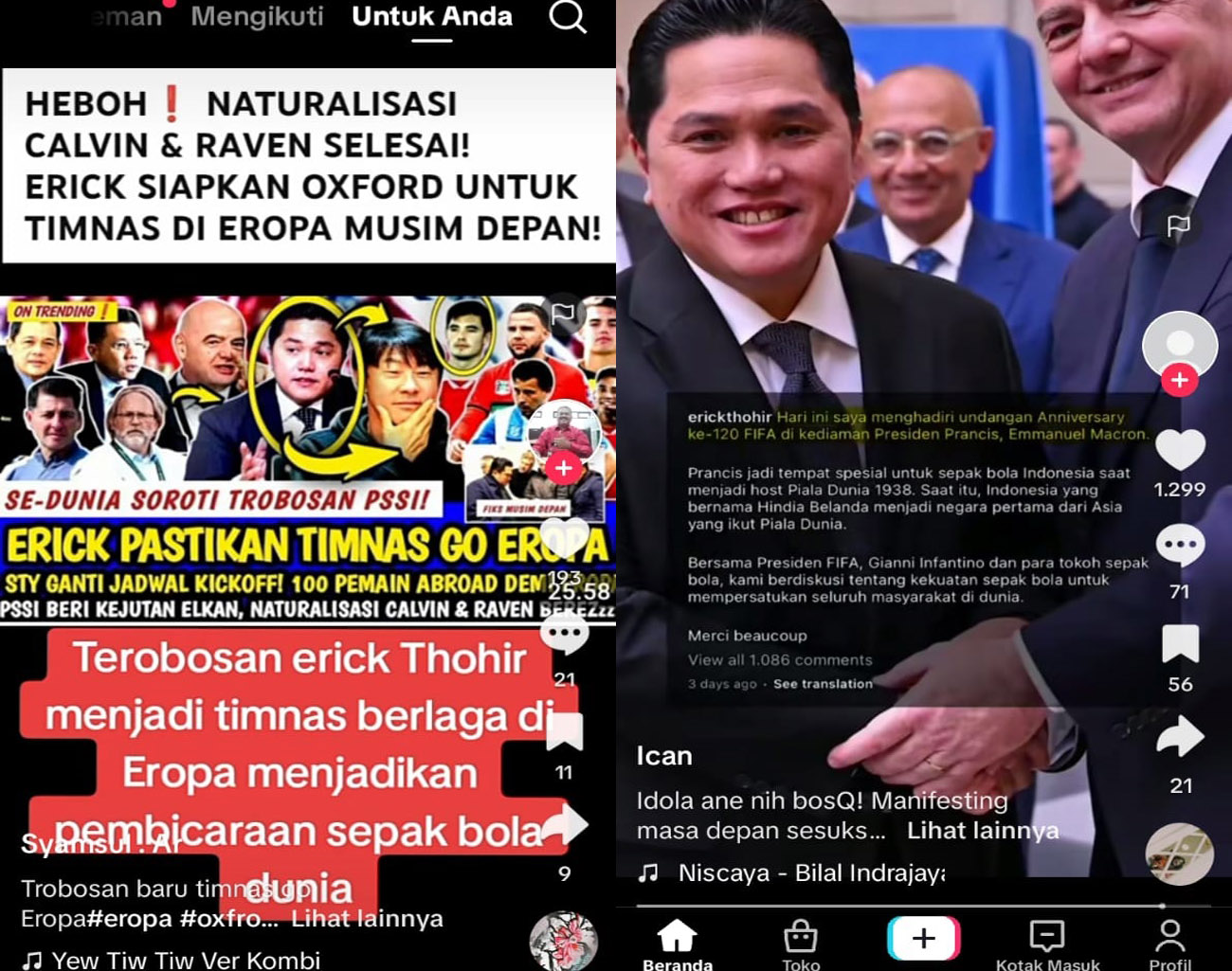 Dunia Kaget Perkembangan Sepak Bola Indonesia Maju Pesat, Erick Thohir Bergerak Cepat, Piala Dunia 2026