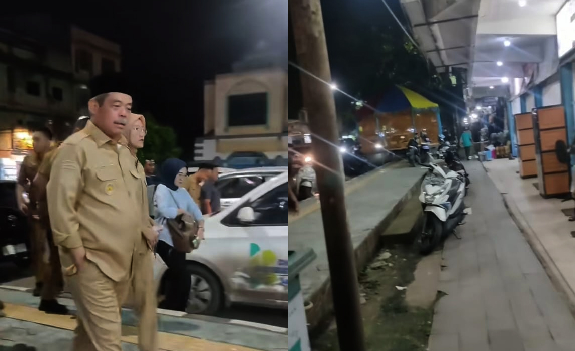 Trotoar di Kota Lahat Peninggalan Cik Ujang-Haryanto Dibongkar, Bupati Bursah dan Wabup Widia Penuhi Janji