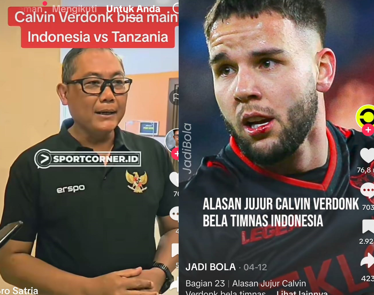 PSSI Pemain Anyar Belanda Calvin Verdonk Main Bela Timnas Indonesia vs Tanzania, Jelang Kualifikasi Piala Duni