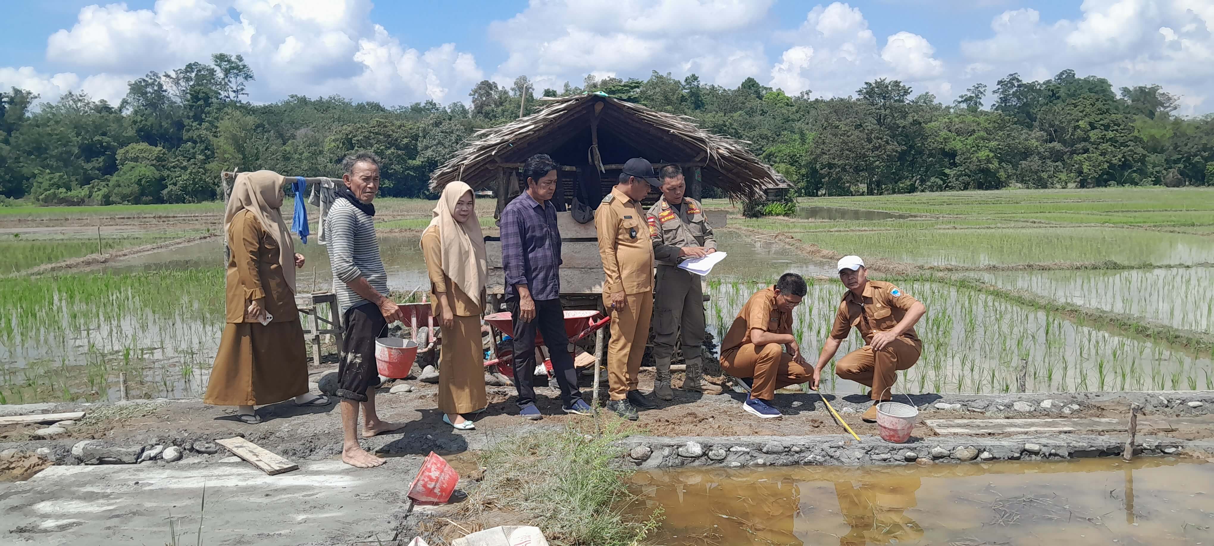 Dengan Penggunaan Dana Desa Pemdes Tanjung Jambu Berikan Keuntungan dan Kemudahan Bagi Petani, Ini Wujudnya