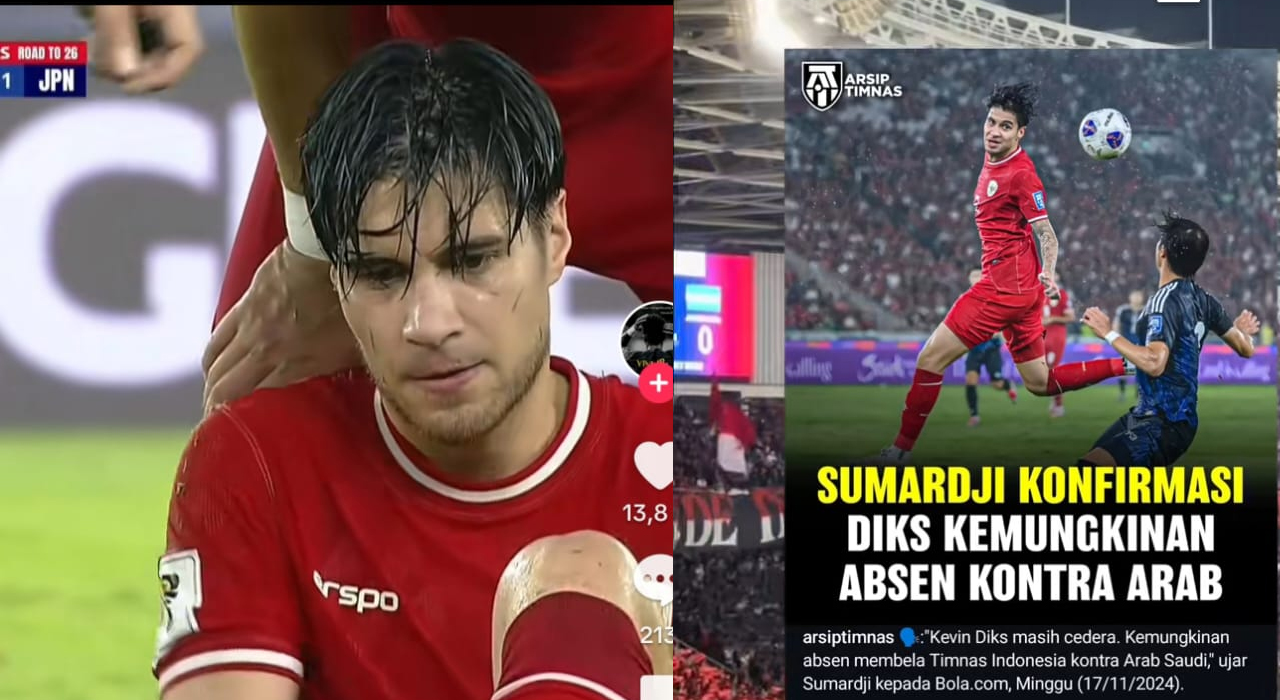 Kabar Duka, Kevin Diks Cedera, Absen Bela Indonesia Kontra Arab Saudi, Kualifikasi Piala Dunia 2026