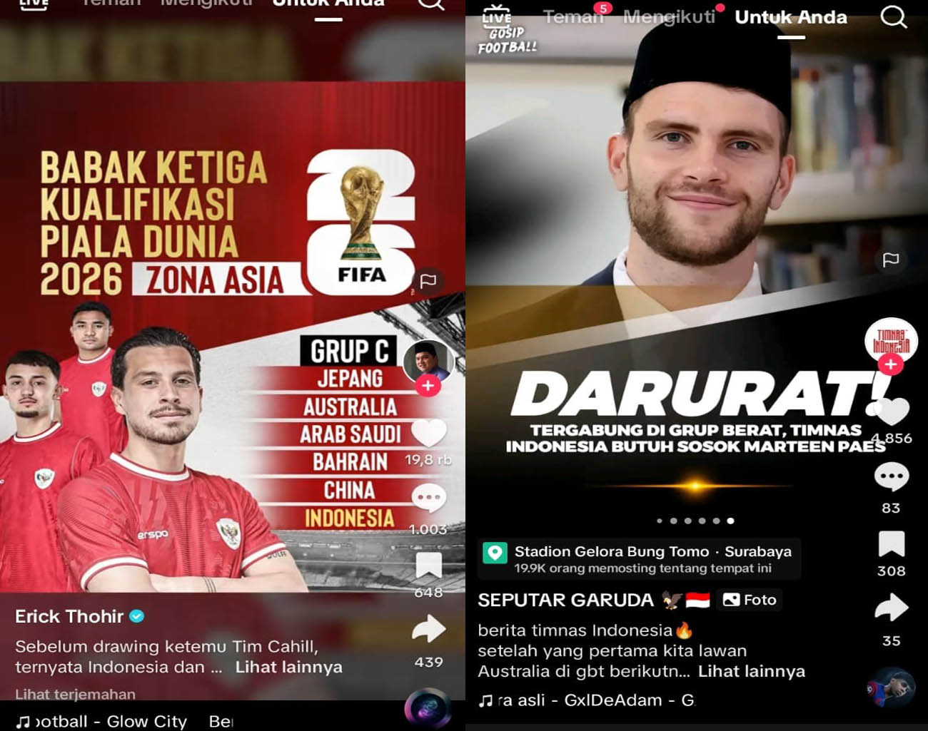 Maarten Paes Gabung Timnas Indonesia, Timnas Masuk Grup Neraka, Hasil Drawing Kualifikasi Piala Dunia 2026