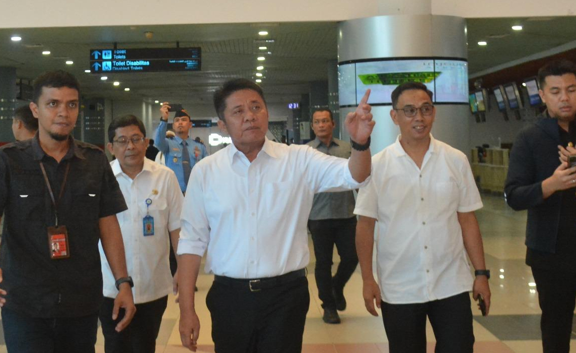 Gubernur Herman Deru Tinjau Kesiapan Bandara SMB II Palembang Layani Penerbangan Internasional