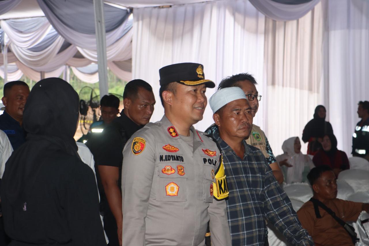 Kapolres Lahat Hadiri Peresmian Jalan Khusus Batubara PT. LBA di Kecamatan Merapi Area oleh Gubernur Sumsel