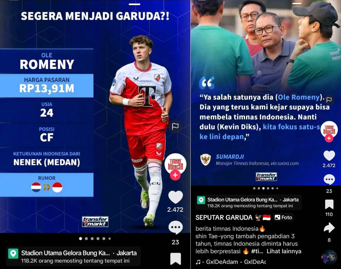 PSSI Kejar Penyerang Medan-Belanda, Oley Romeny, Manajer Timnas Sumardji, Kualifikasi Piala Dunia 2026