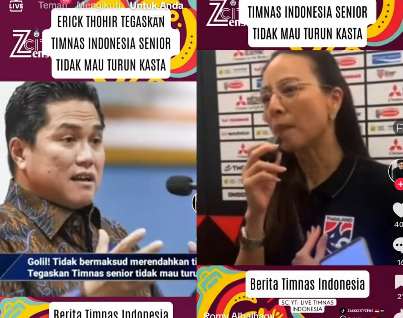 Pemain ASEAN Gigit Jari, Madam Pang Sentil Erick Thohir, Indonesia Kirim Pemain Muda, Kualifikasi Piala Dunia