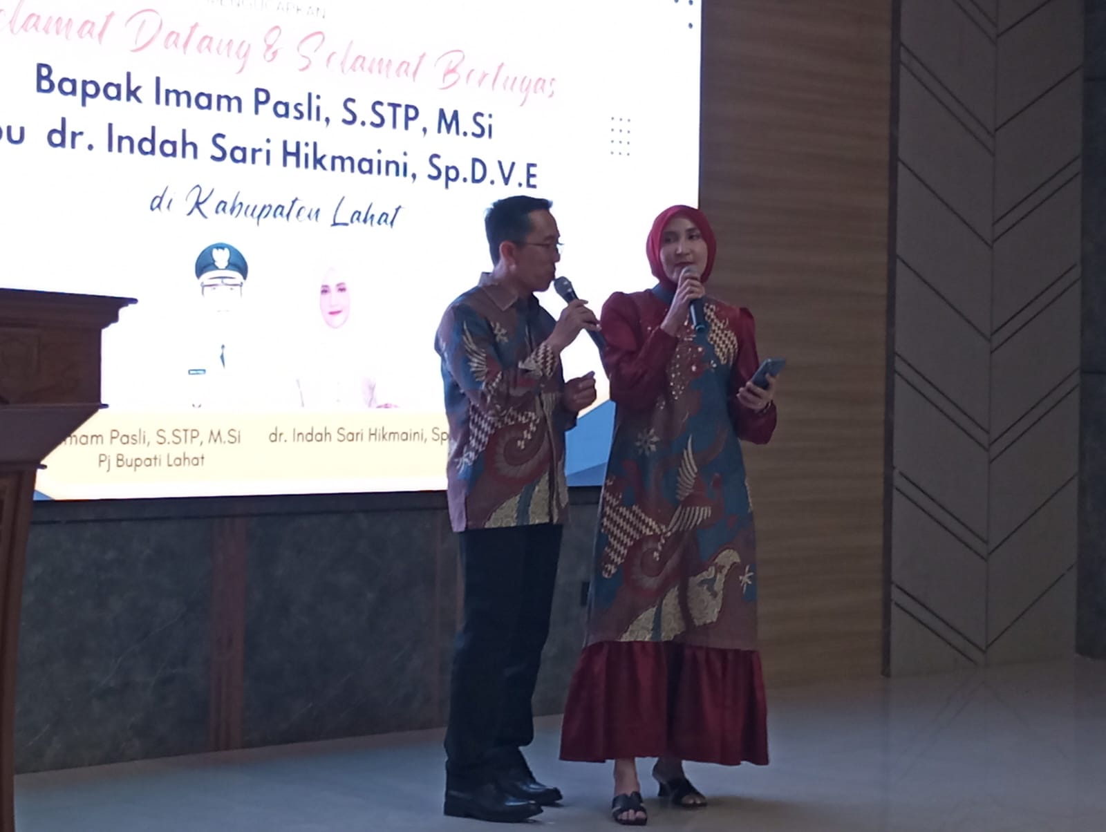 Tembang Manis dari Pj Bupati Lahat Imam Pasli dan Istri, Bikin Nostalgia Jajaran Pemkab Lahat 