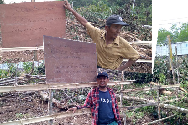 Belum Ganti Rugi, PT KAI Sudah Gusur Lahan Warga di Desa Tanjung Jambu Merapi Timur