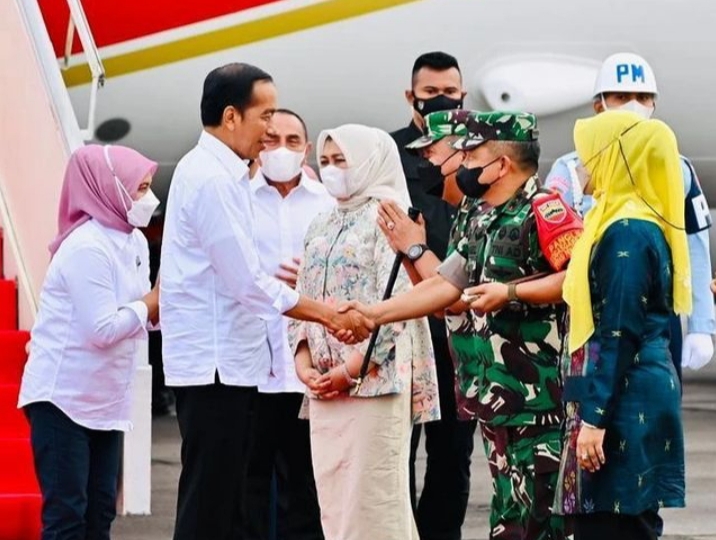 Peringatan Hari Pers Nasional, Presiden dan Ibu Iriana Sudah Tiba di Medan