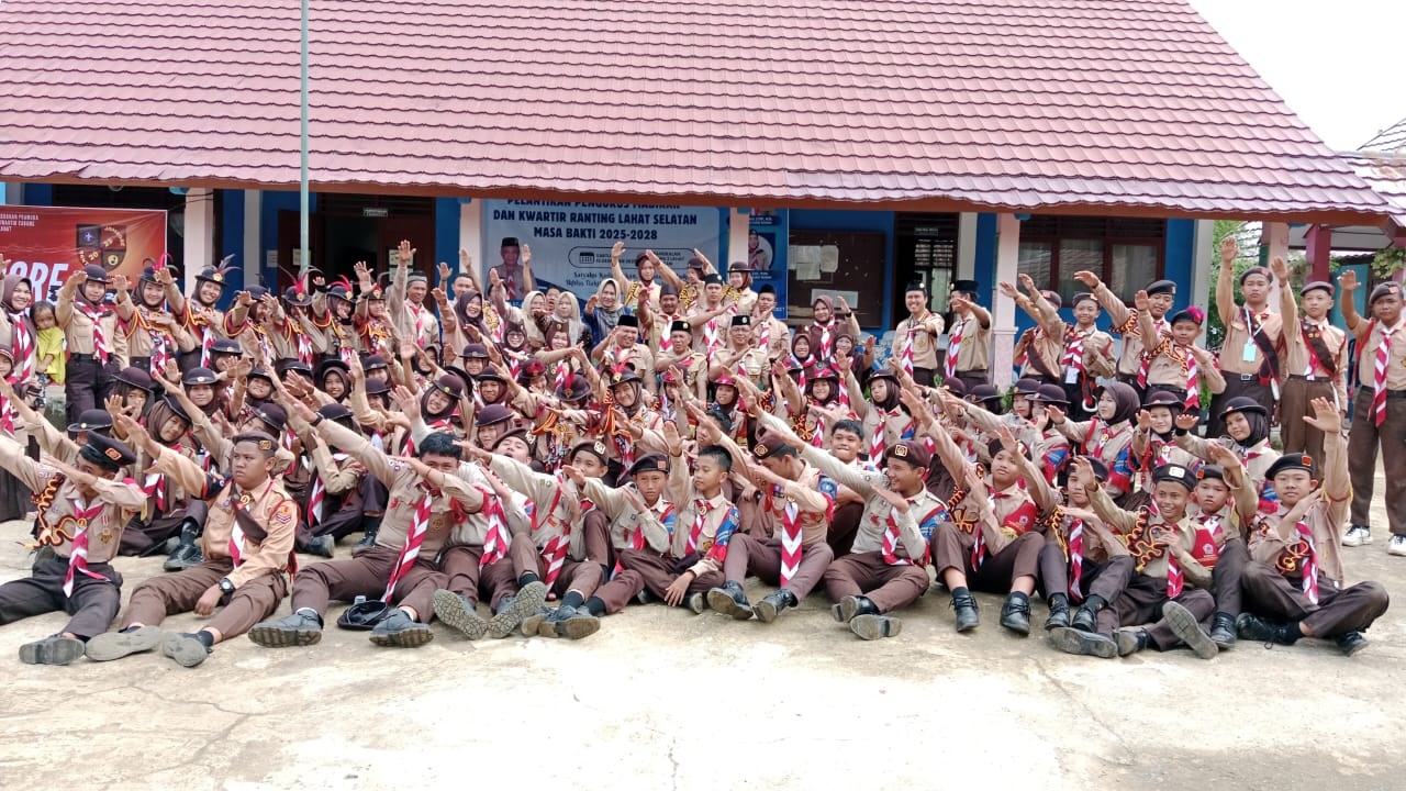 Pelantikan Pengurus Mabiran dan Kwarran Gerakan Pramuka Kecamatan Lahat Selatan Periode 2025-2028
