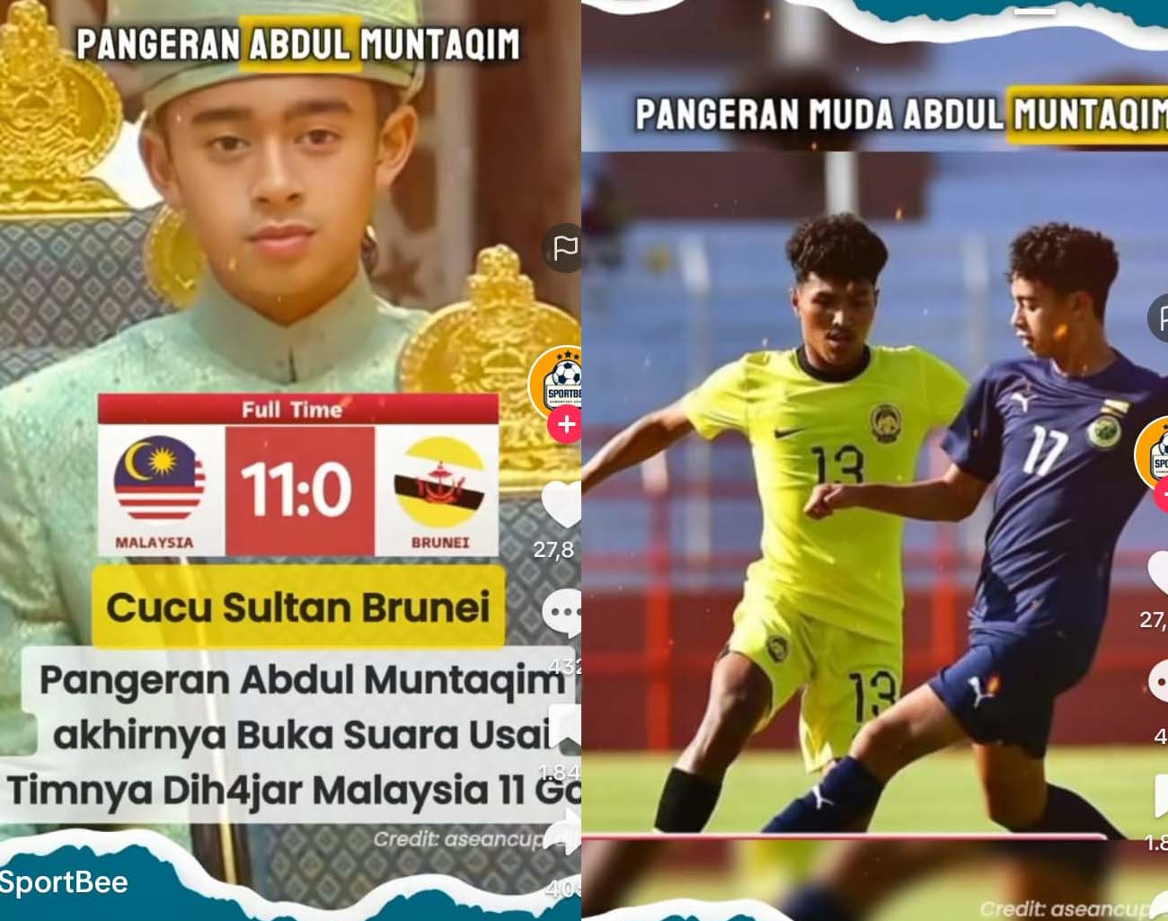 Pangeran Abdul Muntaqim Minta Bantu Indonesia, Malaysia vs Brunei 11-0, Kualifikasi Piala Dunia 2026