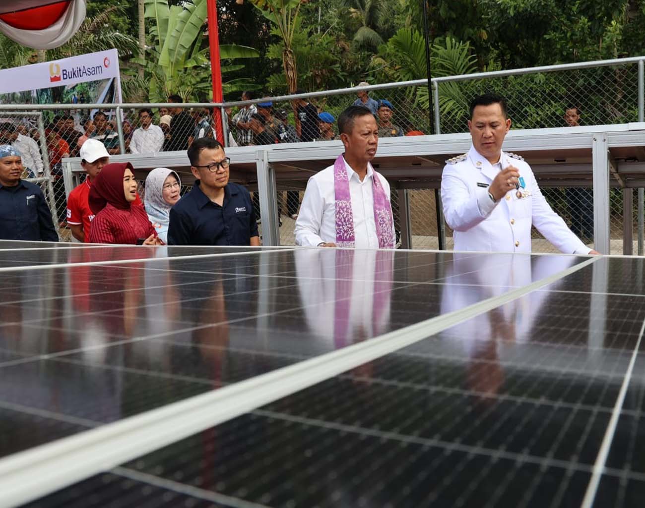 Kado HUT ke-79 RI untuk Petani, Bukit Asam (PTBA) Resmikan PLTS Irigasi di Tanjung Agung