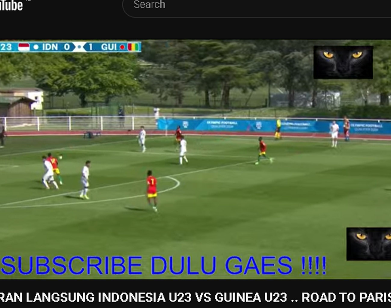 Inilah Link Live Nonton Indonesia vs Guinea Play Off Olimpiade Paris 2024