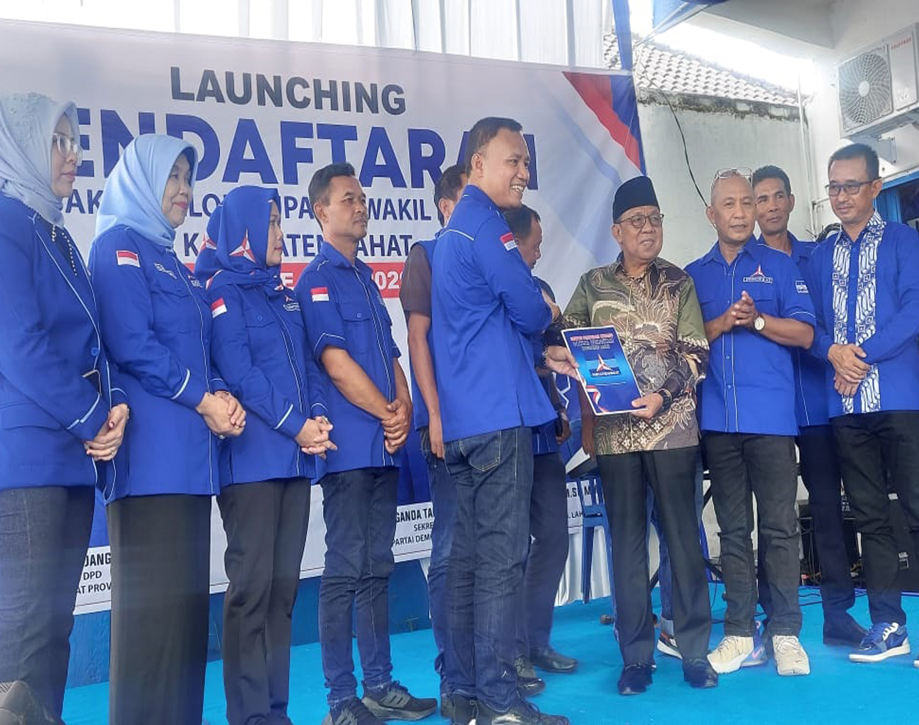 H Haryanto Orang Pertama Mendaftar, DPC Partai Demokrat Lahat Launching Penjaringan Cakada dan Wakil Cakada