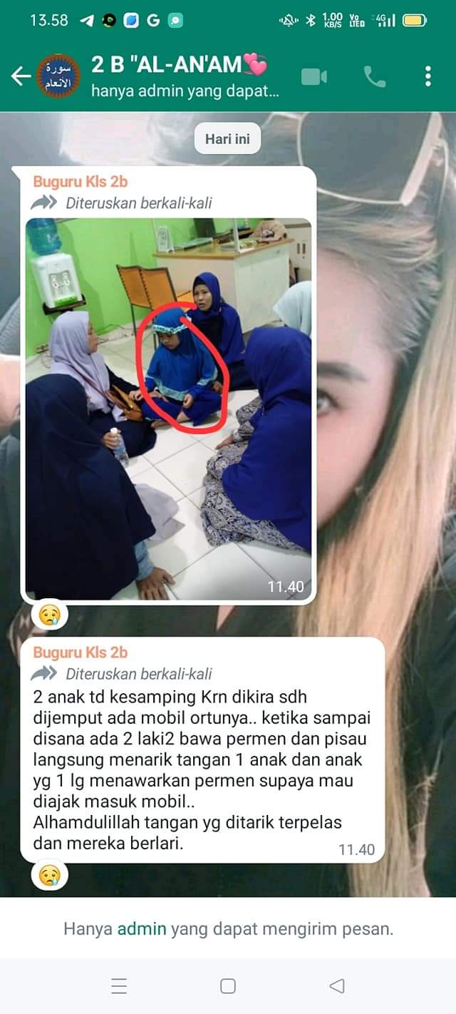 Beredar Foto Mengenai penculikan Siswa Abatasa Lahat Cek di sini Faktanya