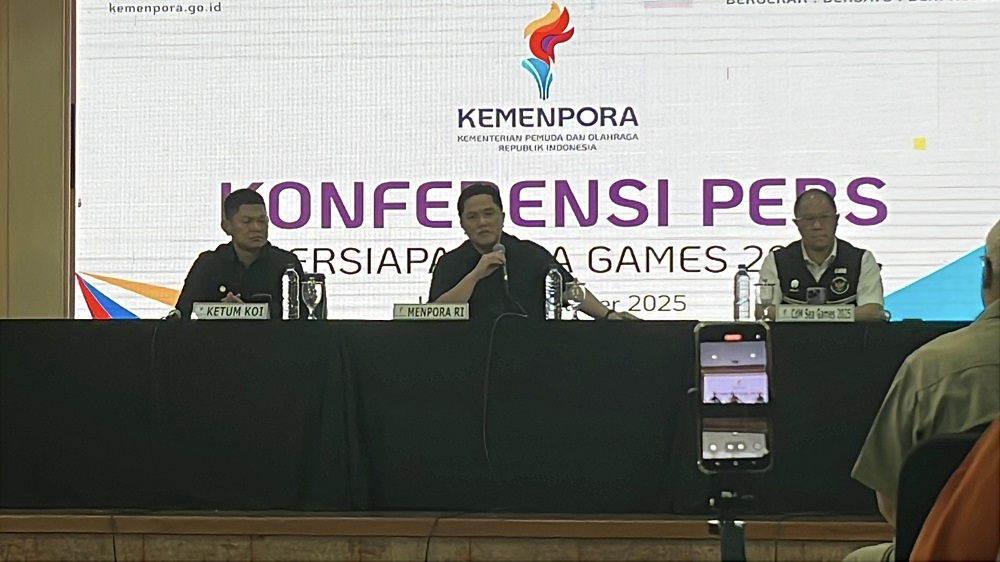 Menpora Erick Thohir Pastikan Dana SEA Games 2025 Naik Jadi Rp60 Miliar