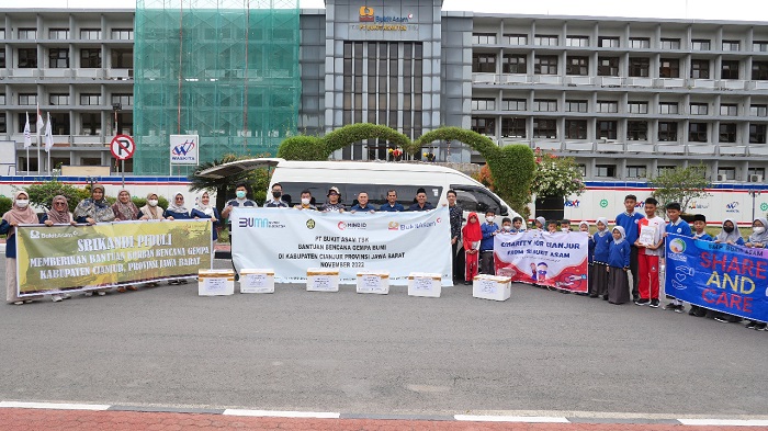 PTBA Kirim Tim dan Donasi untuk Bantu Korban Gempa di Cianjur