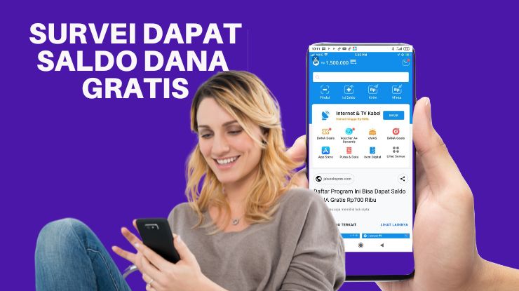 Buruan daftar Survey online, Satu Survey Dibayar Rp 100 Ribu Melalui Saldo DANA