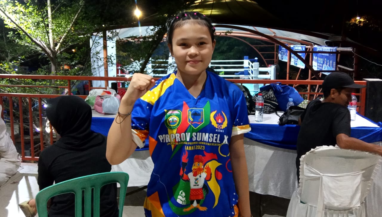 Pesona Atlit Muaythai Cantik Yang Sumbang Medali Emas Bagi Kabupaten Lahat