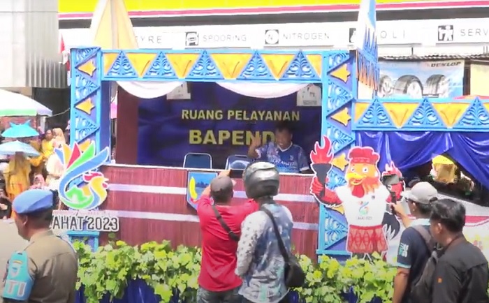 Mobil Hias Bapenda Lahat Tampilkan Logo Porprov 