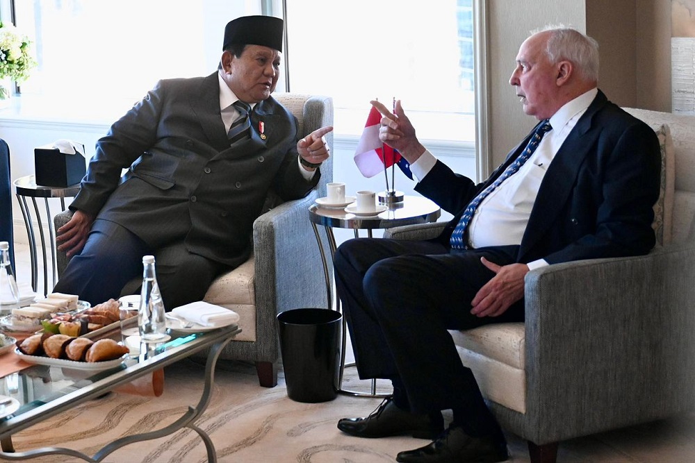 Presiden Prabowo, PM Australia, dan Tokoh Dunia Paul Keating Menggelar Pertemuan