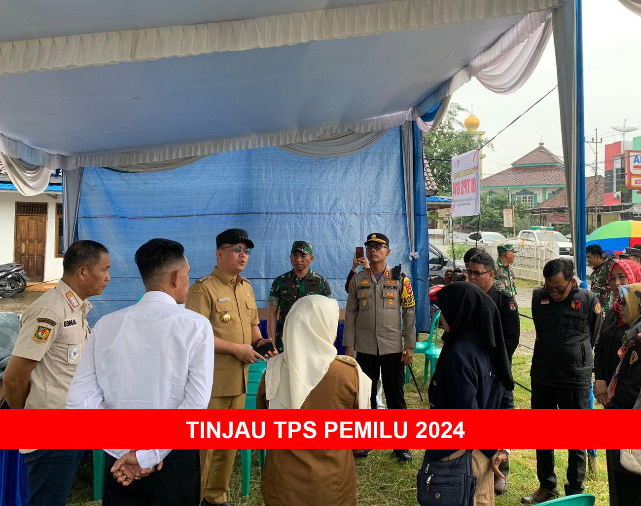 Kapolres Lahat bersama Pj Bupati Muhammad Farid Tinjau Kesiapan TPS Pemilu 2024