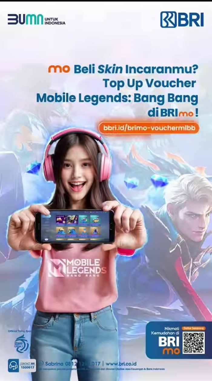 Produk BRI, Kemudahan Top Up Game Mobile Legends Lewat BRImo