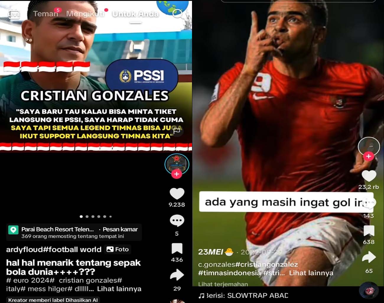 Pengakuan Cristian Gonzales, PSSI Beri Tiket Gratis, Pemain Indonesia, Kualifikasi Piala Dunia 2026