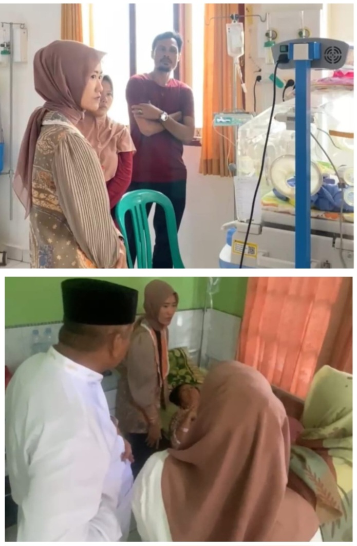 Wakil Bupati Lahat Terpilih Widia Ningsih Jenguk Warga Yang Sedang Di Rawat Di RS, Ini Salah Satunya