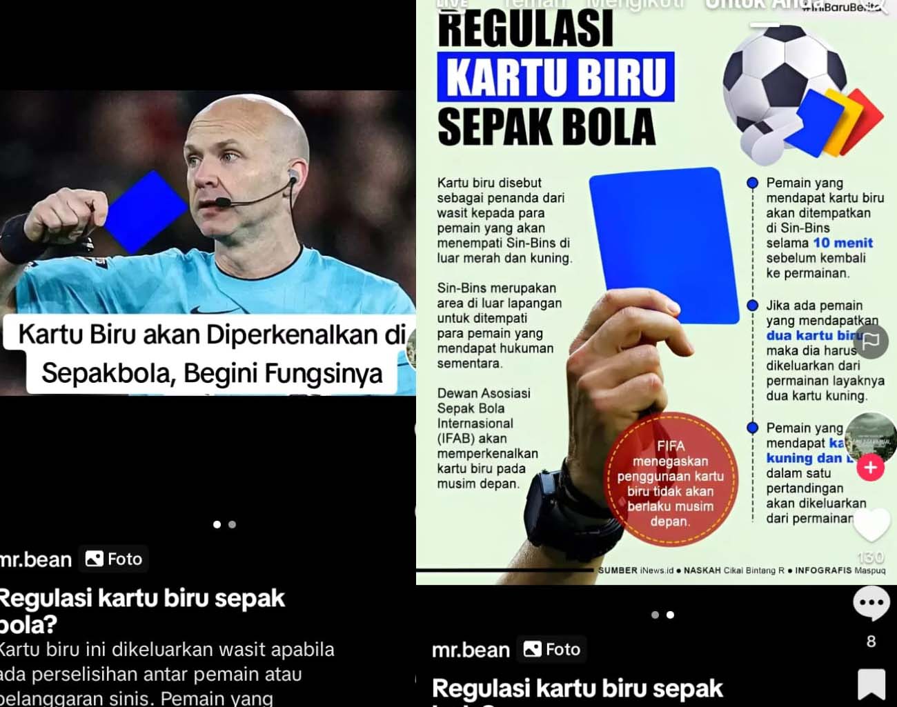 Inilah Aturan Kartu Biru Sepak Bola, FIFA Terapkan Musim Depan, Sin-Bins, Kualifikasi Piala Dunia 2026