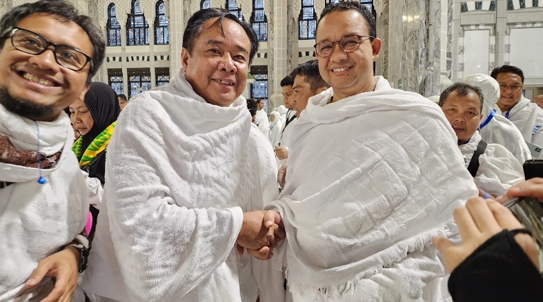 Keren Bupati Lahat Cik Ujang Bertemu Bakal Calon Presiden di Makkah, Semoga Menjadi Menteri