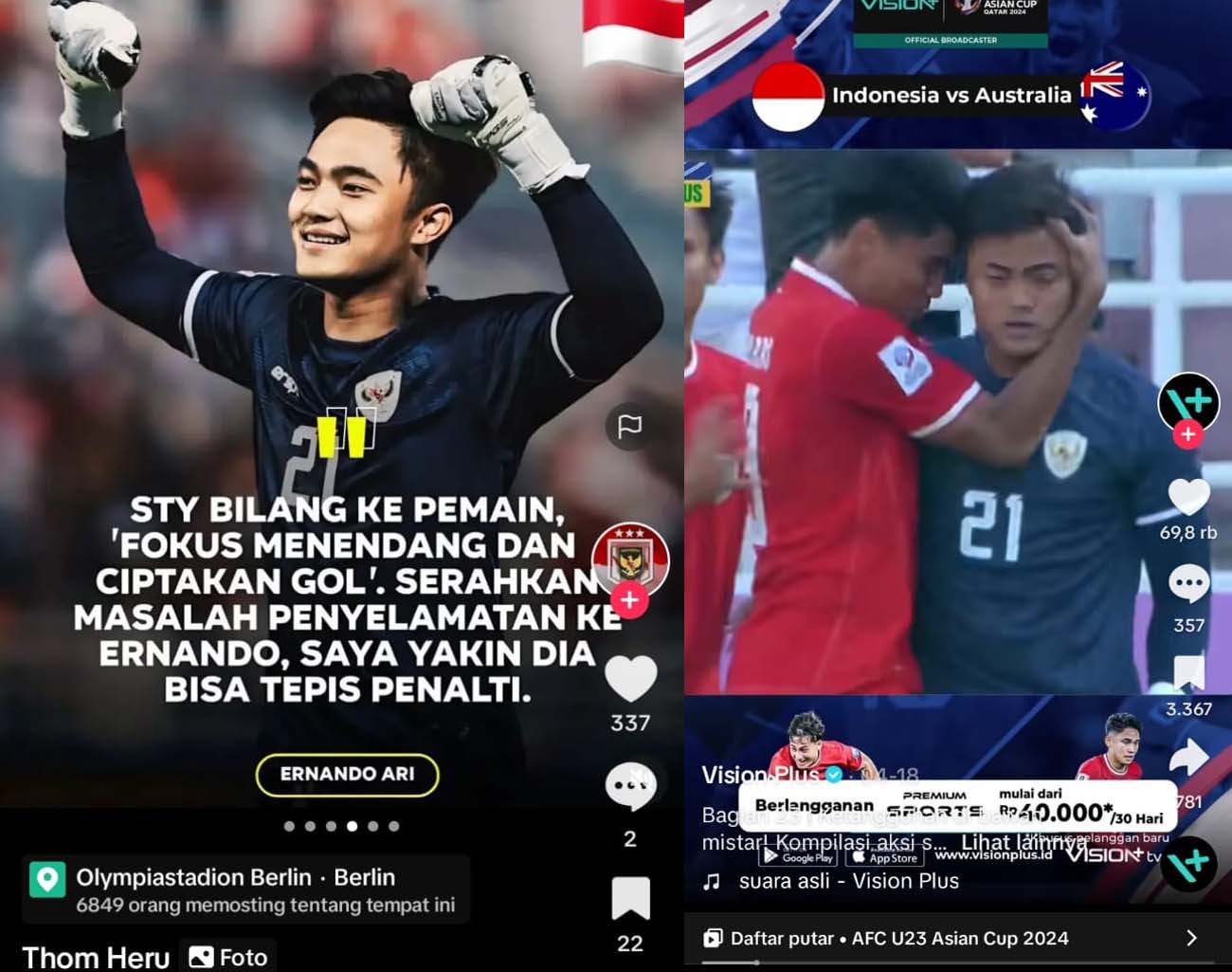 Kode Shin Tae Young Pilih Kiper Utama, Ernando Ari, Pemain Indonesia, Kualifikasi Piala Dunia 2026