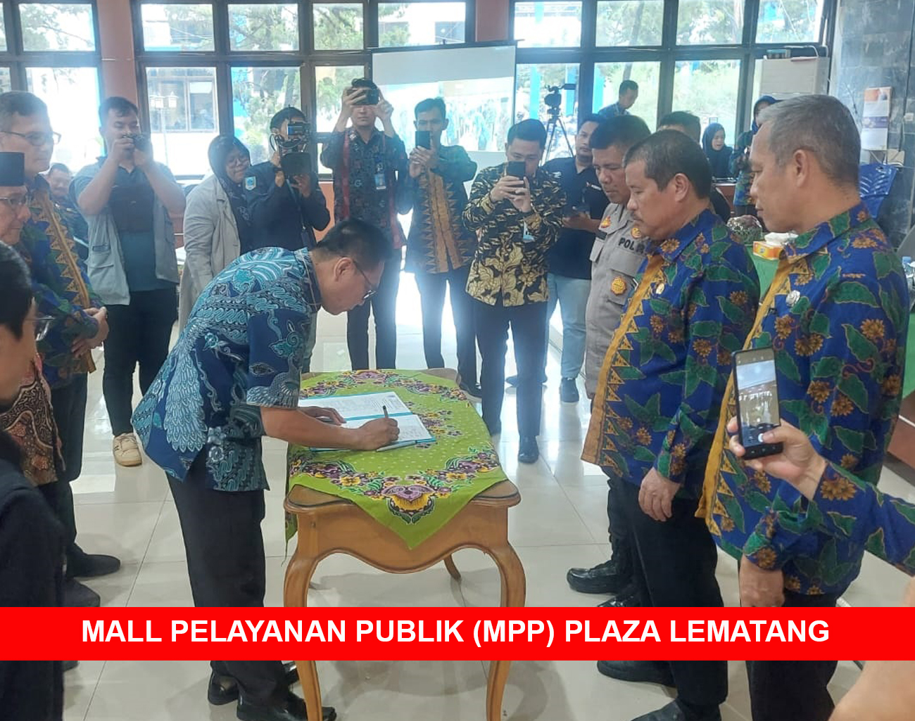 Penandatanganan Dukungan Mall Pelayanan Publik (MPP) di Plaza Lematang, Ada 150 Jenis Layanan