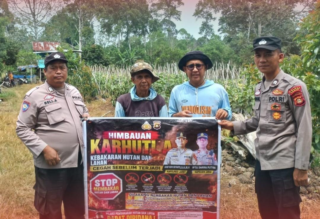 Cegah Karhutla, Polsek Jarai Gencarkan Imbauan dan Patroli di Desa Muara Jauh