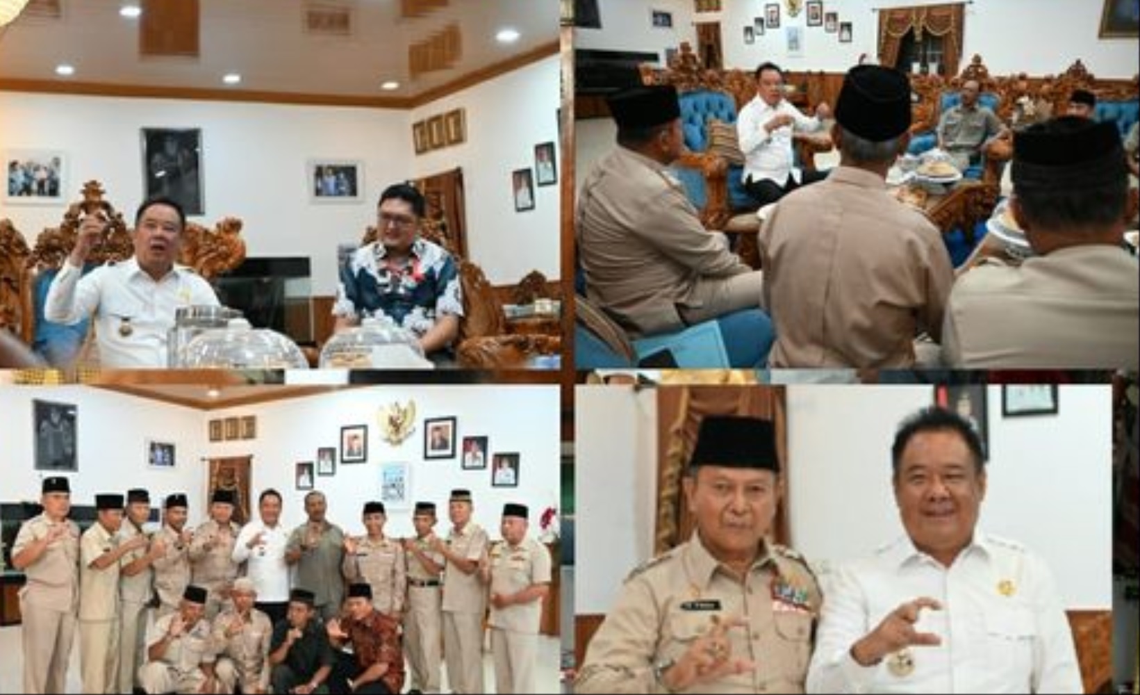 Bupati Lahat H Cik Ujang Terima Audiensi Bersama Para Purnawirawan TNI Angkatan Darat (PPAD)