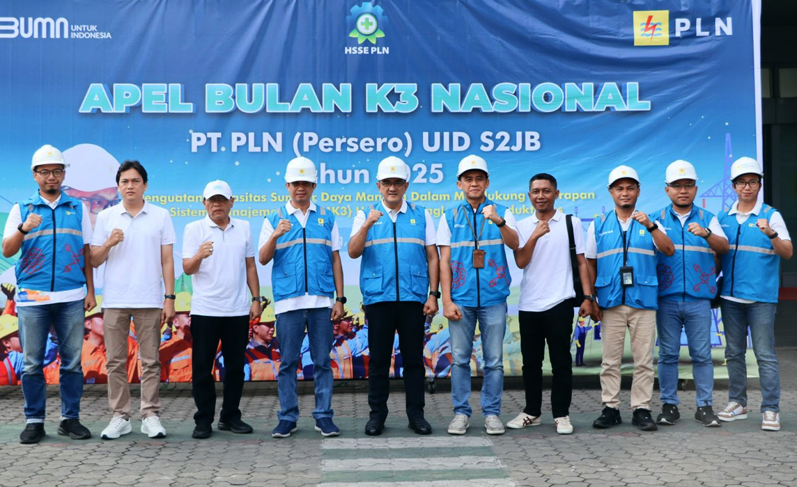 PLN UID S2JB Gelar Apel Peringatan Bulan K3 Nasional 2025