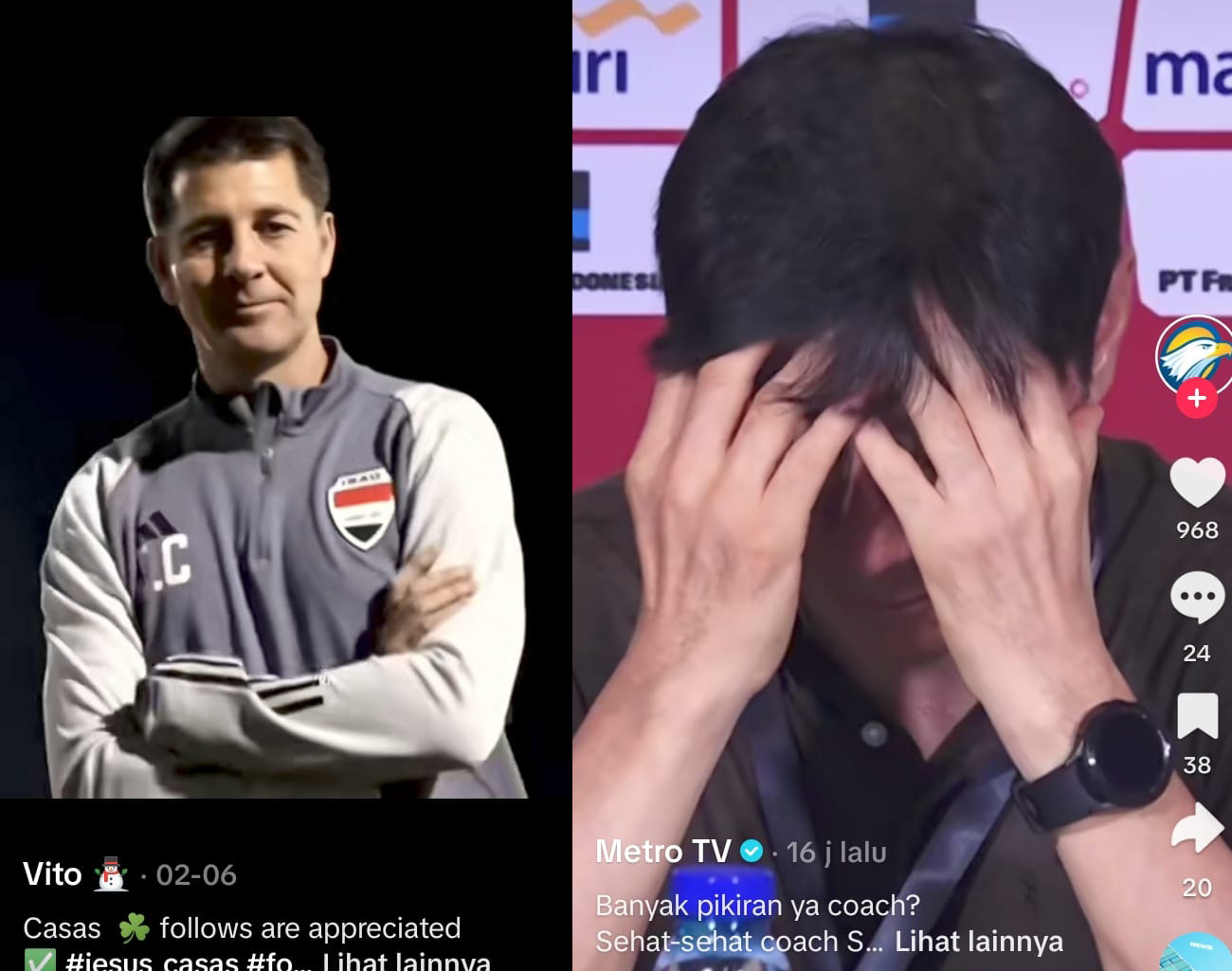 Pelatih Shin Tae Young dan Jeus Casas Sama-sama Tertekan, Indonesia vs Irak, Kualifikasi Piala Dunia 2026