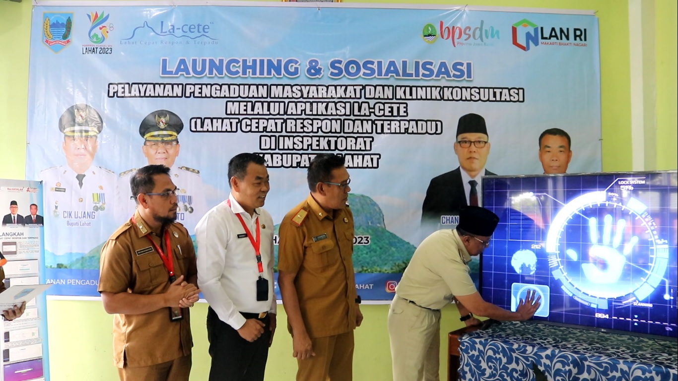 Permudah Pengaduan Layanan masyarakat, Inspektorat Lahat Launching Aplikasi ini, Buruan download 