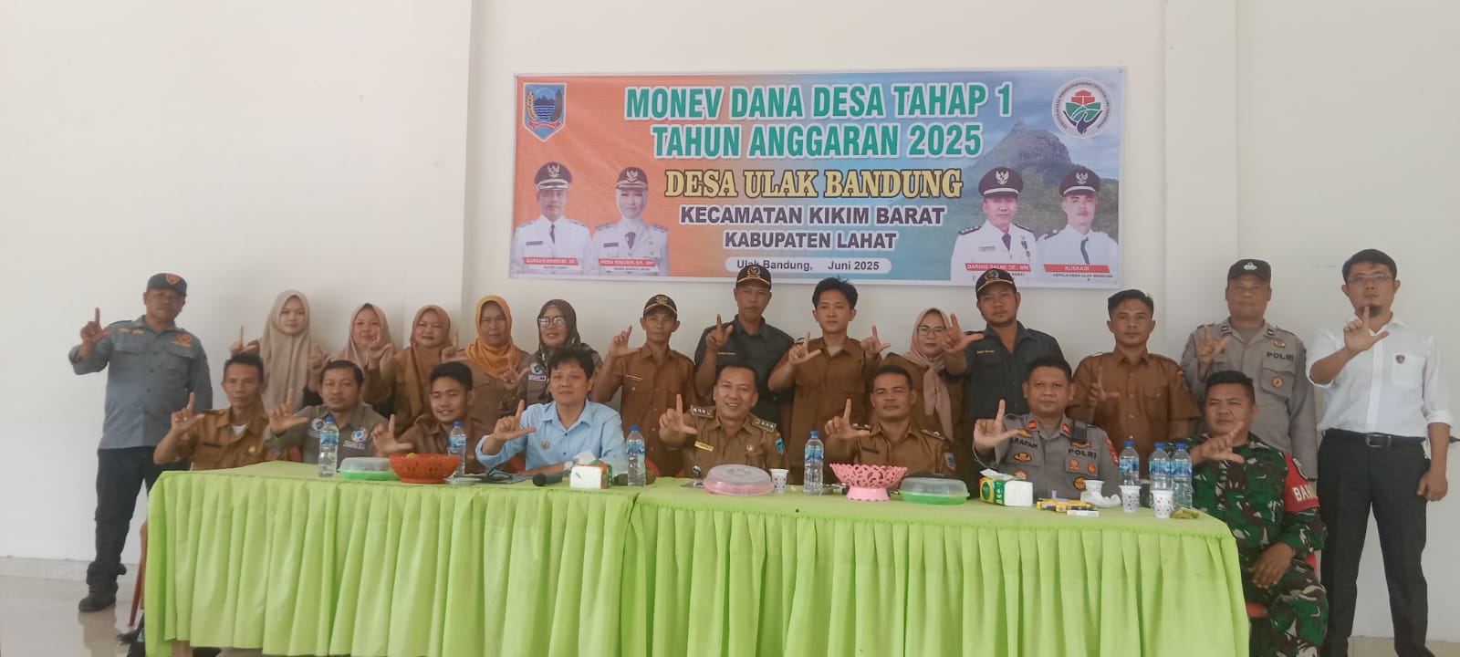 Kecamatan Kikim Barat Laksanakan Monev Dana Desa Tahap Pertama di Desa Ulak Bandung