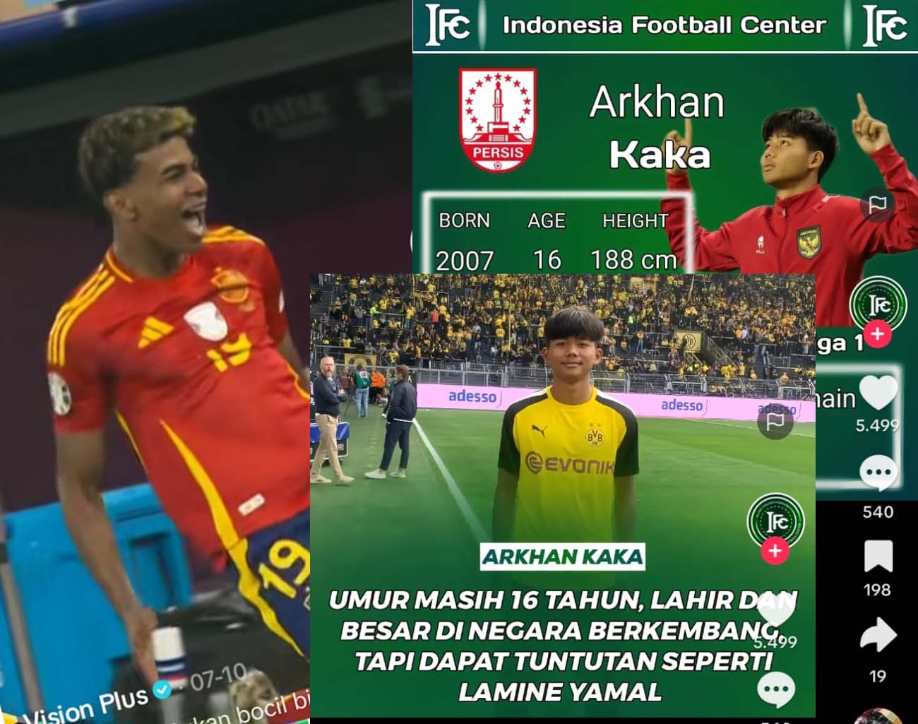 Lamine Yamal-Arkhan Kaka Menyala, Indonesia vs Spanyol, Kualifikasi Piala Dunia 2026