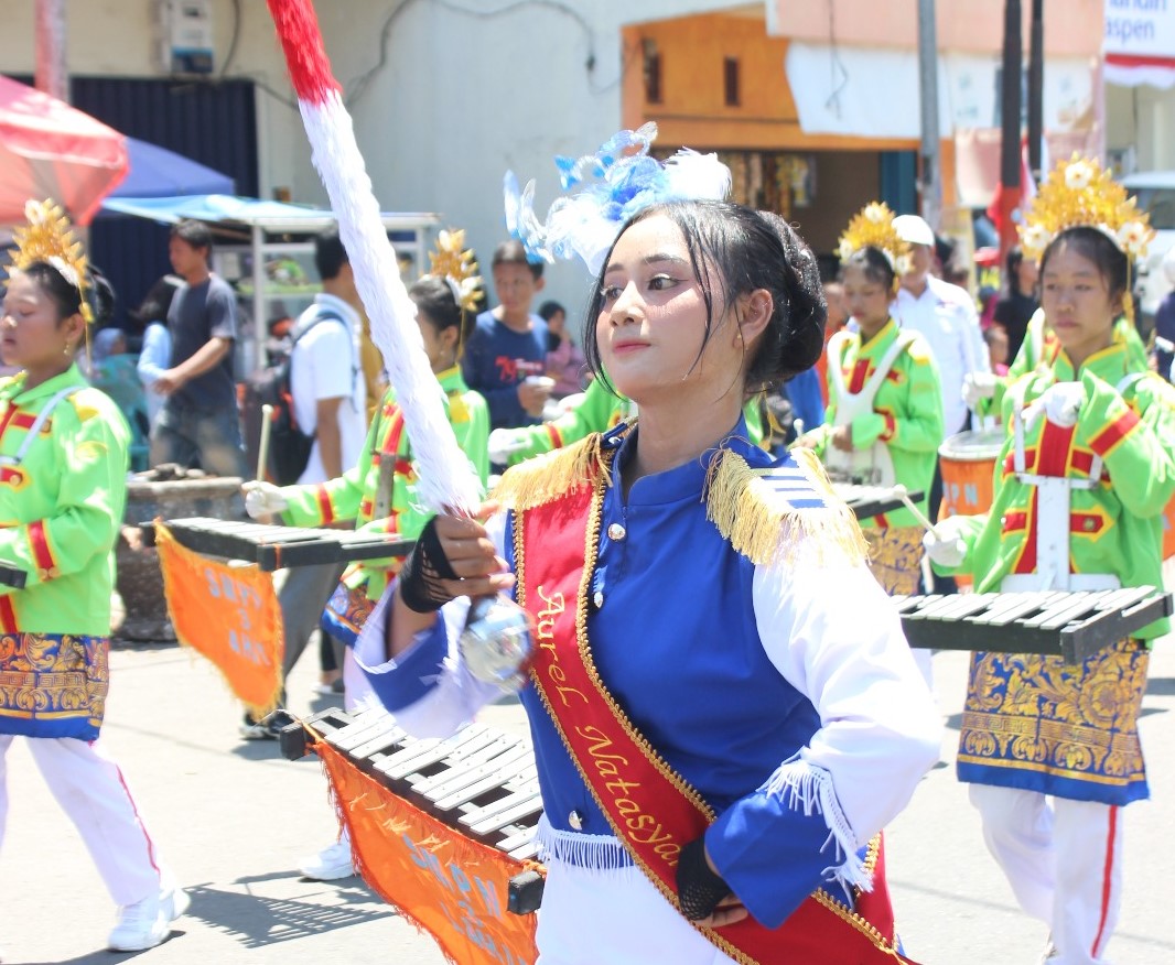 HUT RI Ke -79, Pemkab Lahat Gelar Pawai Baris Berbaris Dan Drumband Tingkat Pelajar, Berikut Jumlah Pesertanya