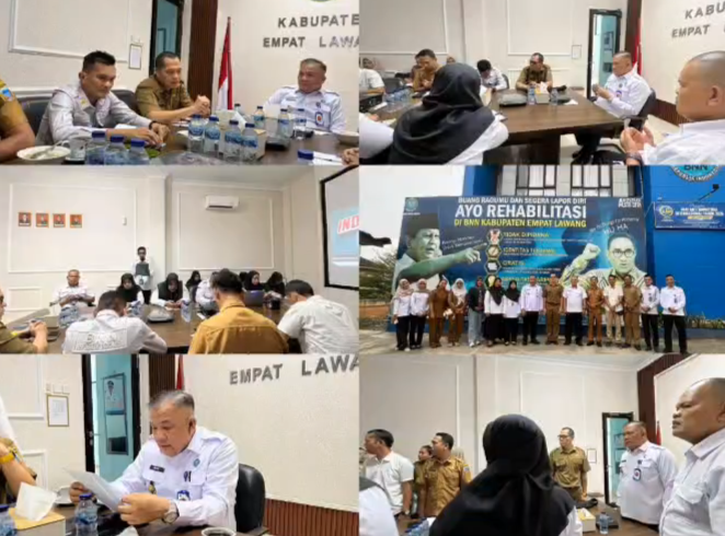 BNNK Empat Lawang Terima Audiensi Kesbangpol Lahat, Bahas Penyusunan RAD P4GN Tahun 2027