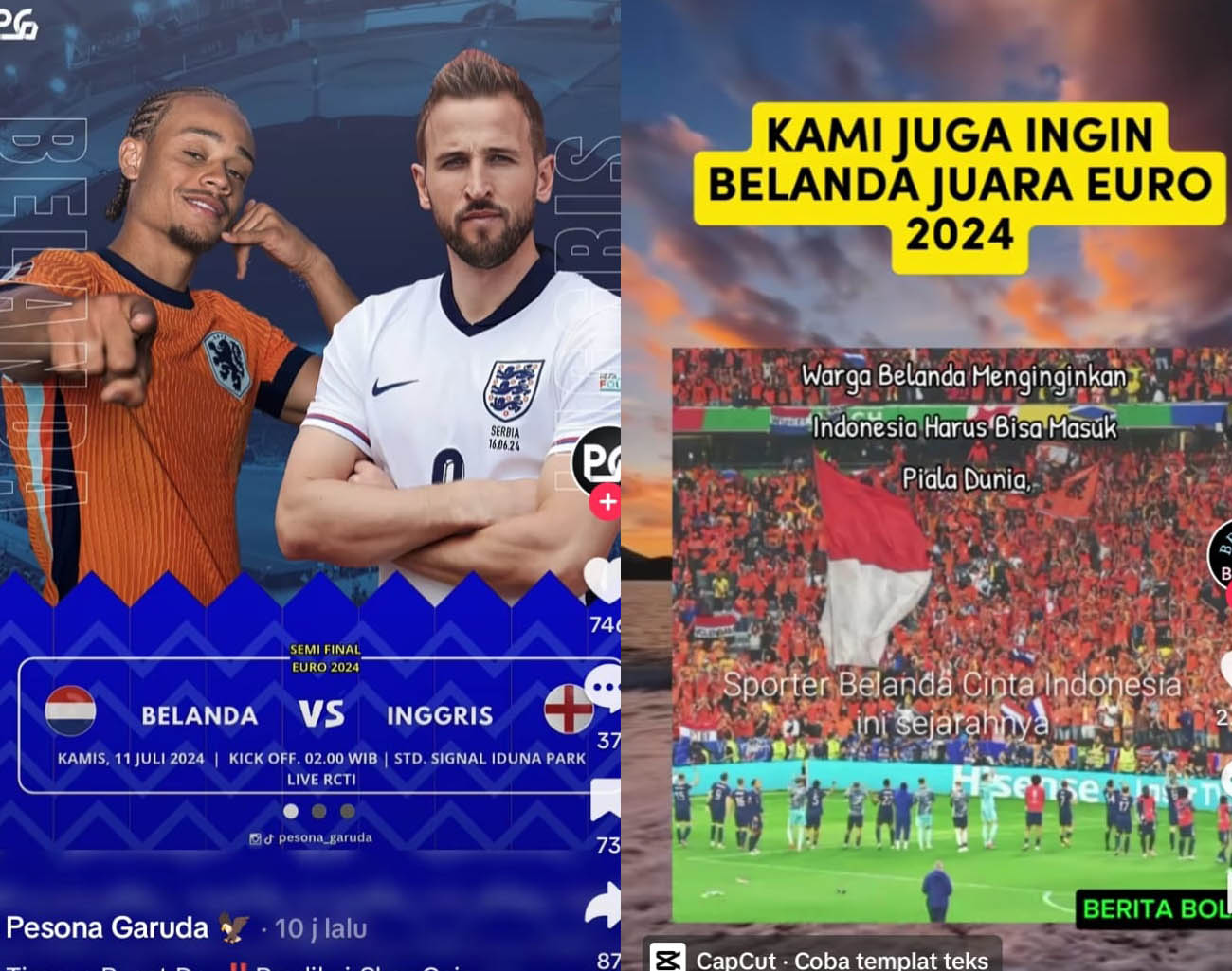 Nobar Belanda vs Inggris, Semi Final Euro 2024, Tim Pusat, Kualifikasi Piala Dunia 2026